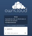 OwnCloud configuration emplacement invalide.png